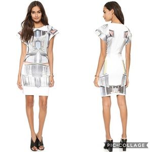 Clover Canyon Interior Perspective Neoprene Dress